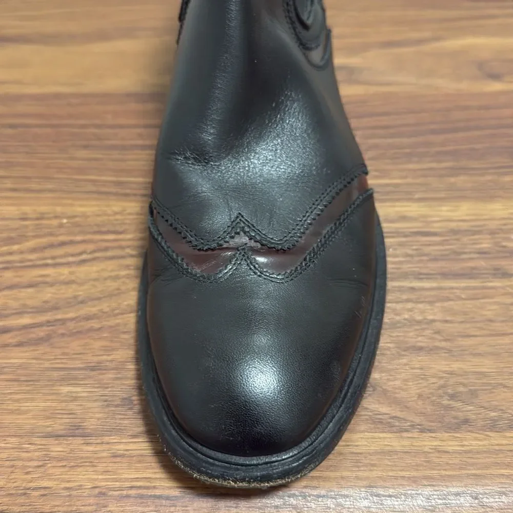 Fragiacomo Mens Brogue Black Leather Ankle Boot. Size EU 40. (7.5).
